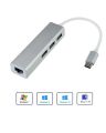 USB C 3.1 Gigabit Ethernet  Adapter with 3-Port USB 3.1 Hub. 