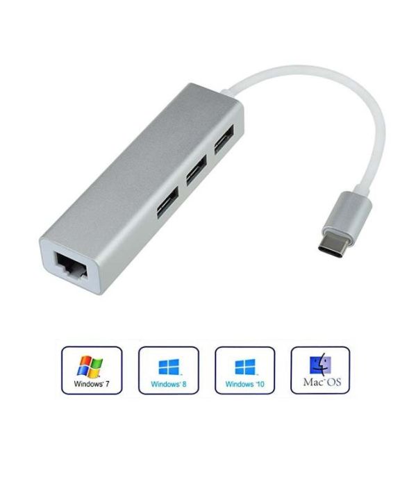 USB%20C%203.1%20Gigabit%20Ethernet%20%20Adapter%20with%203-Port%20USB%203.1%20Hub%20-%20Image%202