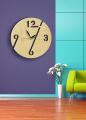 Round Shape Simple & Stylish Wooden Clock, 3D Laser Cut Wall Clock. 