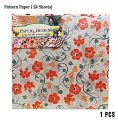24 Pattern Sheets Paper Scrapbook Paper For Art - Work Decoration 10'' x 10 '' Inch Assorted Design. 