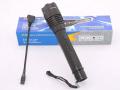 Imported Black Led Rechargeable Flashlight For Outdoor. 