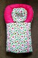 2 Piece Baby Sleeping Bag, Newborn Fancy Carry Nest, Baby Bistar, Infant Carry Bag, Newborn Bag, Dipper Bag. 