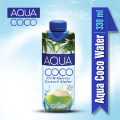 Aqua Coco 100% Natural Coconut Water (1pc of 330ml). 