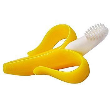 baby banana  brush teether