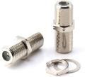 2 Pcs Coaxial Cable Jointer TV Cable Joint Connector Extension with RG6 Connecters High Quality. 