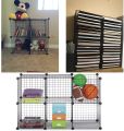 Kids Playpen Cage, Small Pet Playpen, babies play yards Bunny Cage Fence DIY Small Animal Exercise Pen Crate Kennel Hutch. 