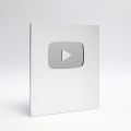 Y-T Silver Play Button. 